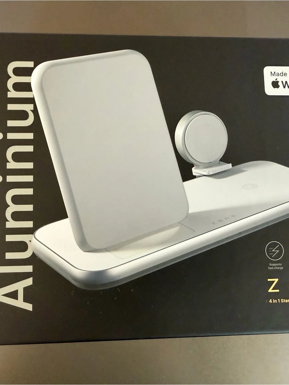 Aluminum 3-in-1 Wireless Charging Stand — White